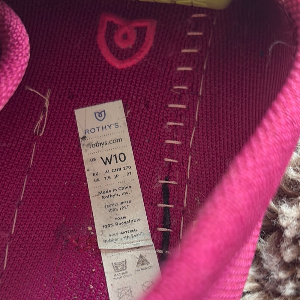 Rothy's Raspberry Canvas Driving Loafers - Picture 5 of 15